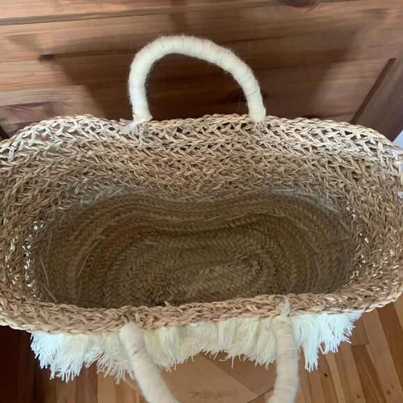 New Handwoven beach basket - Straw tote bag - Picture 3 of 4